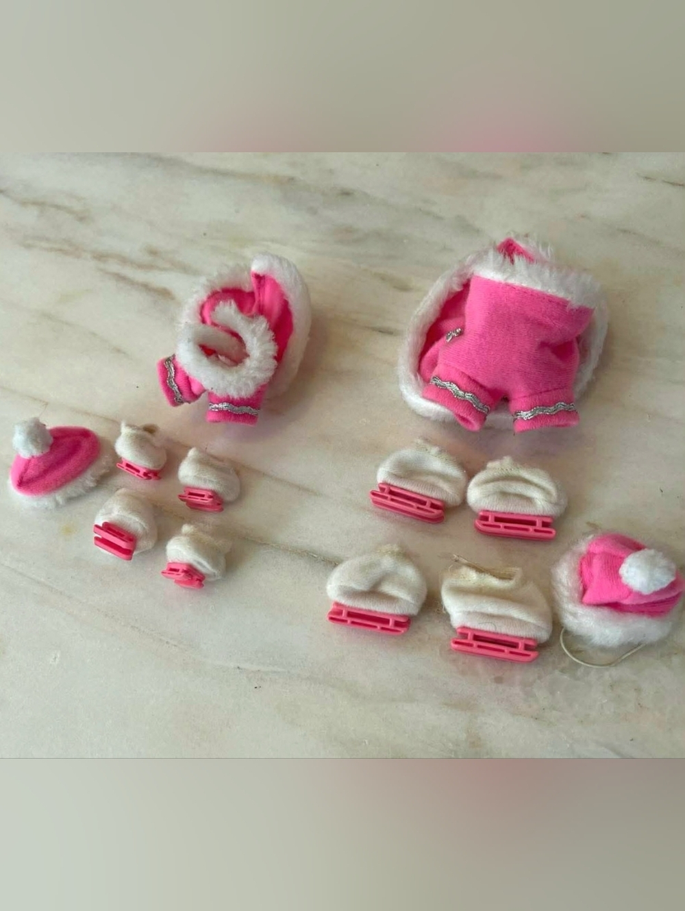Vintage G1 My Little Pony Snow Angels Mother Baby Ice Skating Pony Wear
